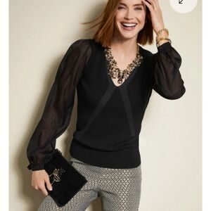 NWT Talbots Slim Ankle Pants – Medallion Jacquard – Size 6 ✨